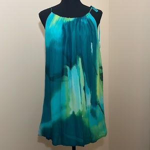 BCBG Watercolor Silk Dress